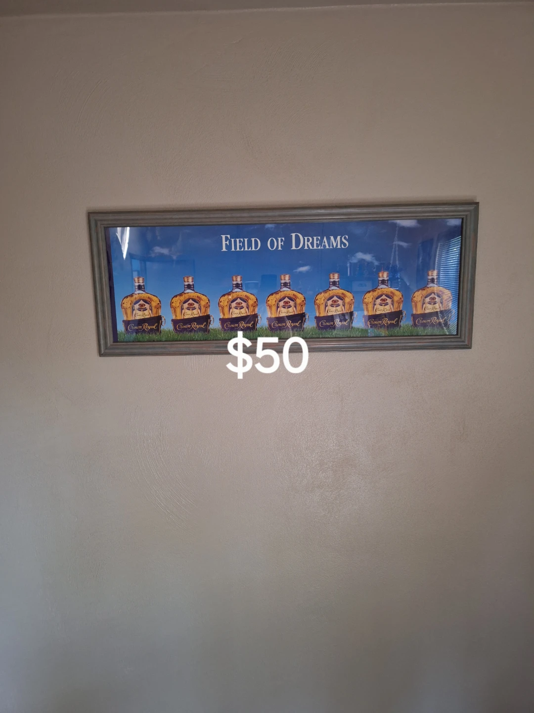 Framed "Field of Dreams" Crown Royal Print