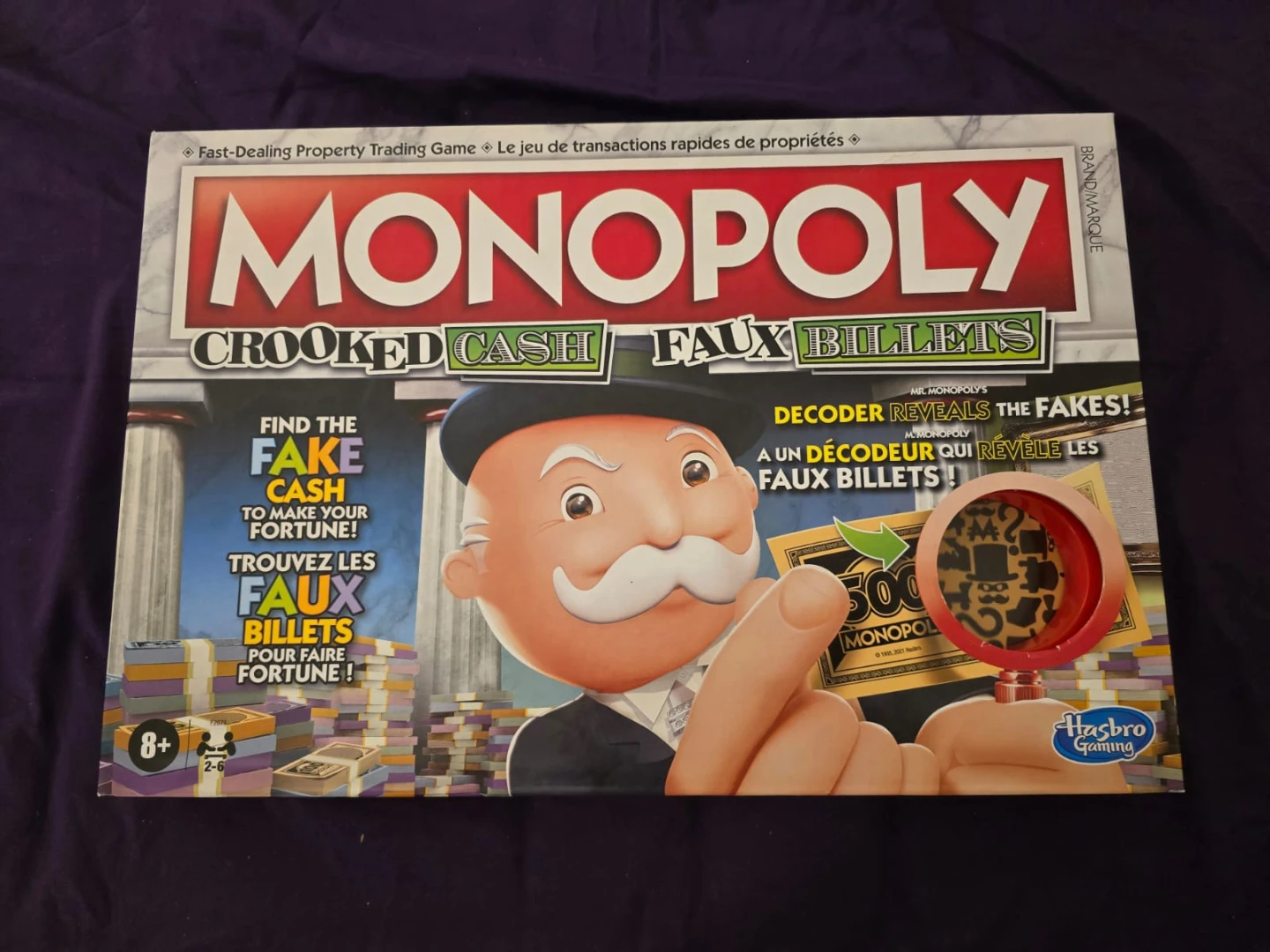 Monopoly Crooked Cash Faux Billets Board Game