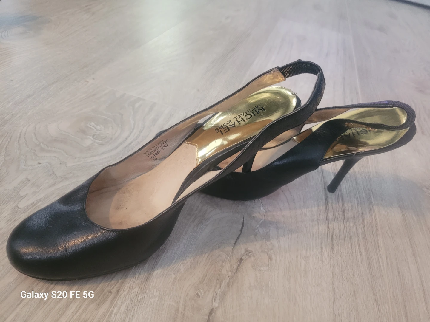Michael Kors Black Leather Slingback Heels - photo 2