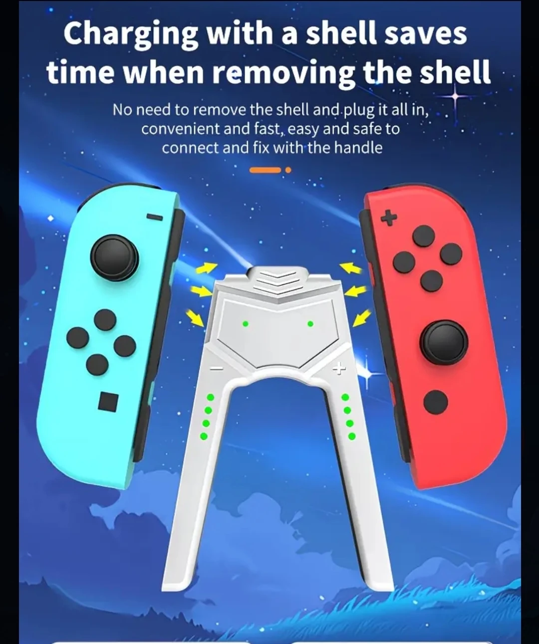 Nintendo Switch USB Continously Charging Playing Adaptor Handle - photo 4