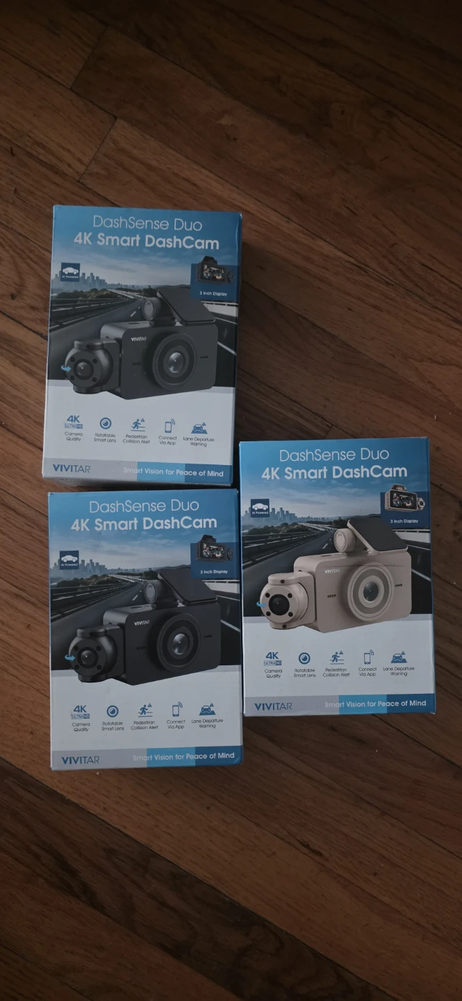 VIVITAR DashSense Duo 4K Smart DashCam 40 each