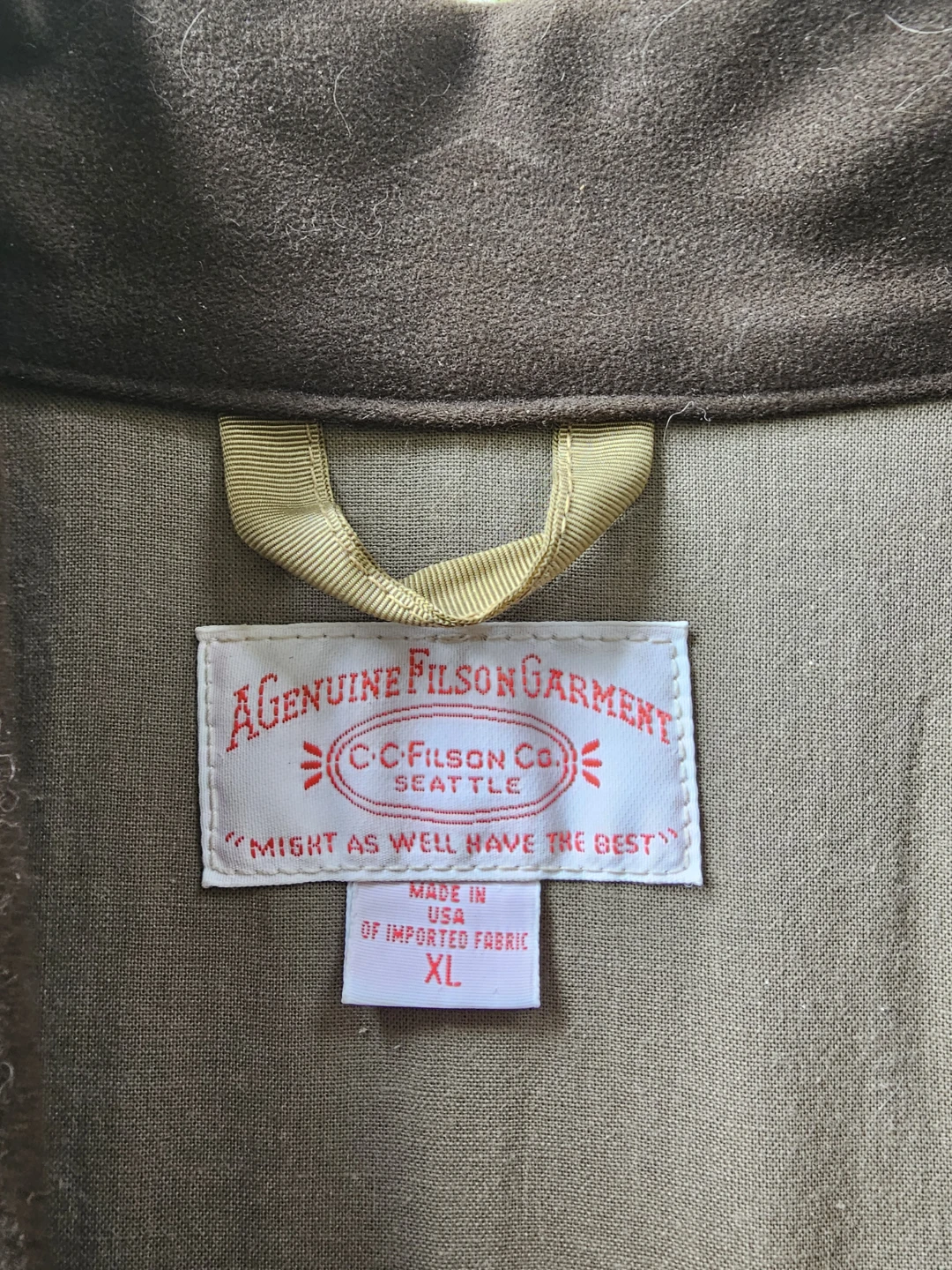 Filson Waxed Canvas Jacket XL Tan - photo 2