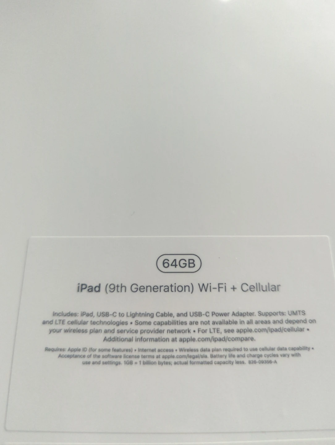Apple iPad (9th Gen) Wi-Fi + Cellular 64GB - photo 2