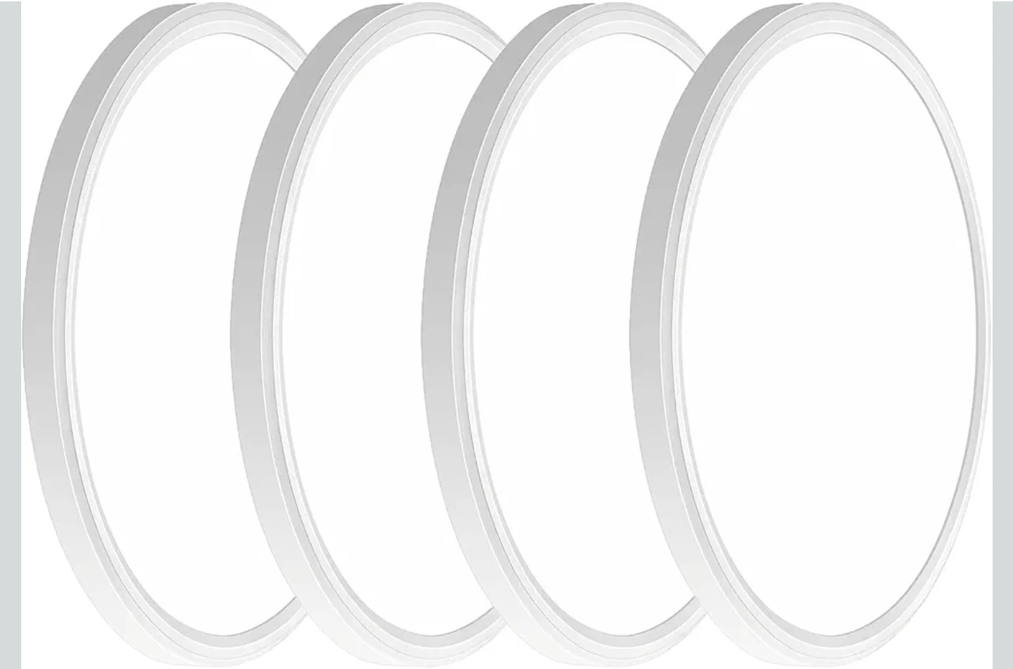WKONCLDY 4PACK Super Slim 12 inch LED Ceiling Light,
