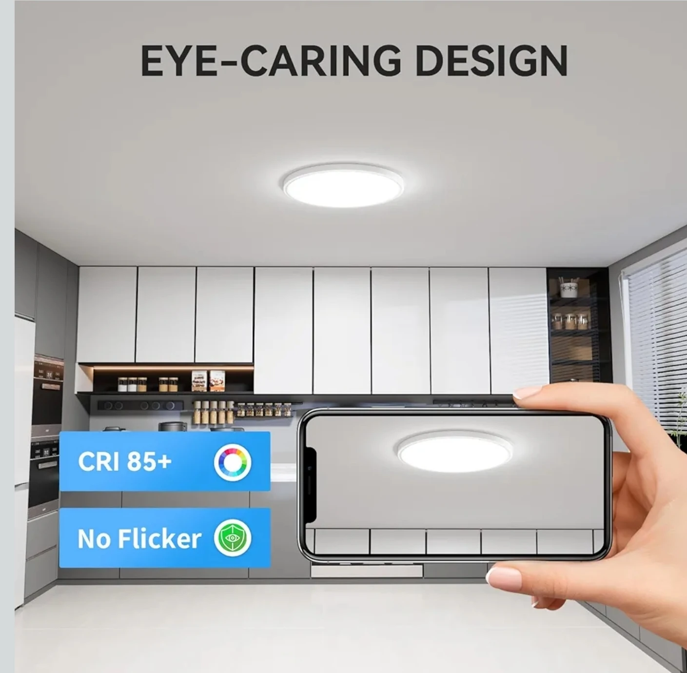 WKONCLDY 4PACK Super Slim 12 inch LED Ceiling Light, - photo 5