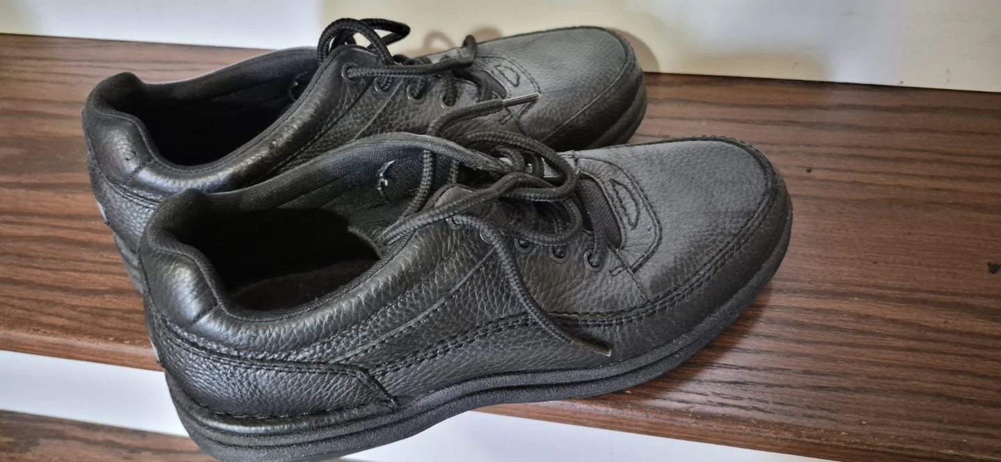 Rockport Men's Black Leather Lace-Up Shoes Size 9 Wide - photo 3