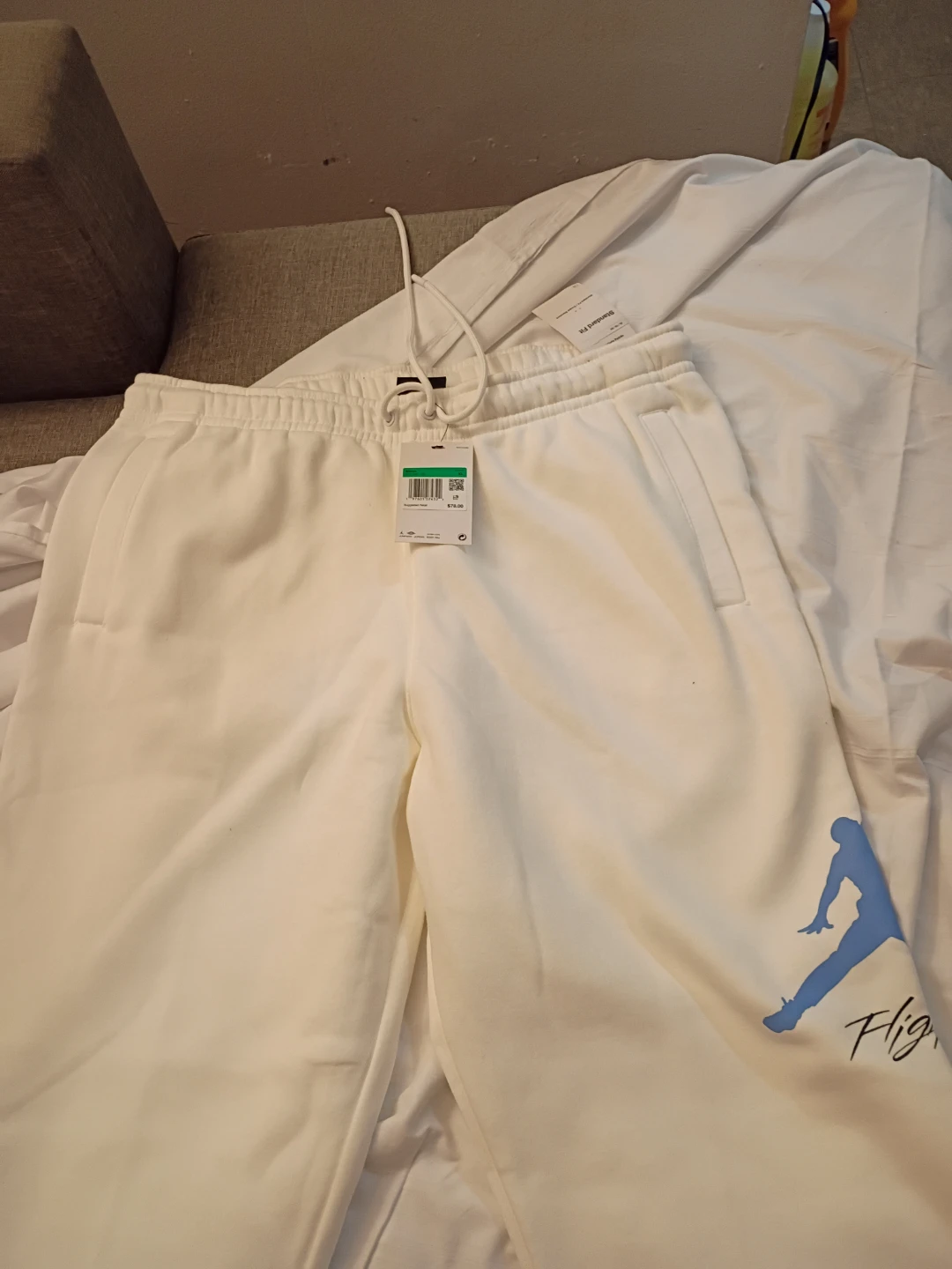 Jordan Brand White T-Shirt and Sweatpants Set