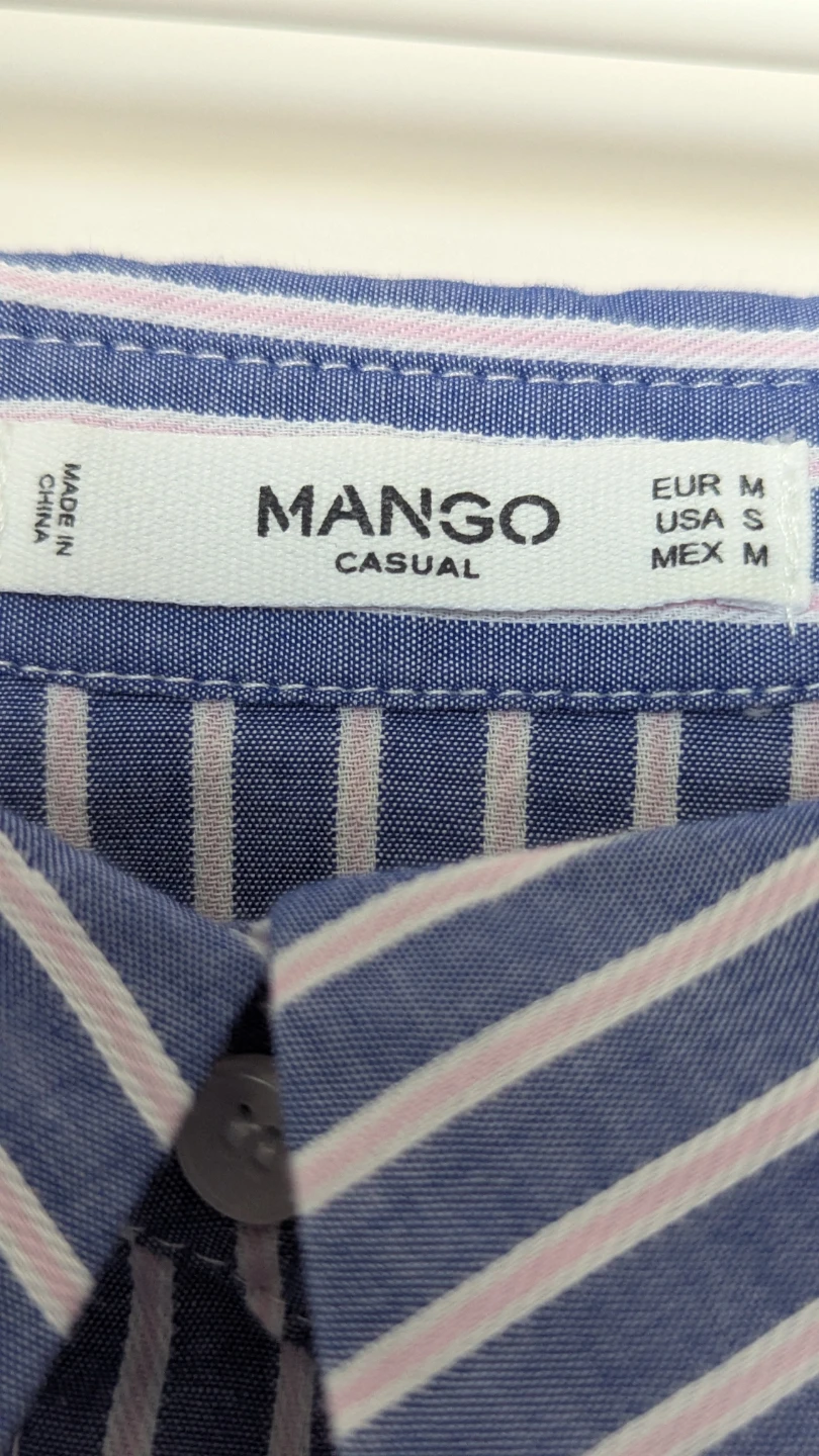 Mango striped off shoulder shirt/blouse - photo 3
