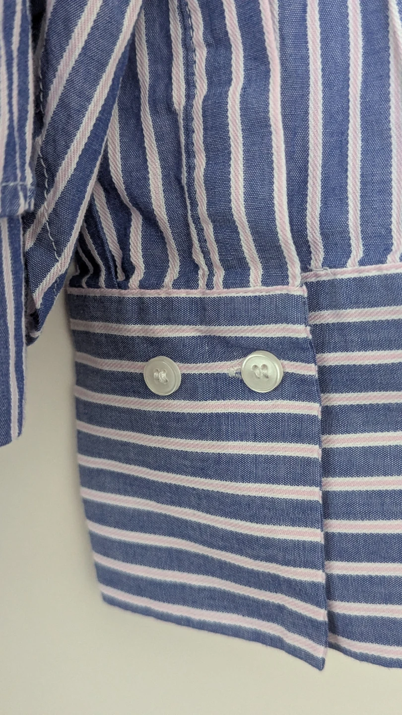 Mango striped off shoulder shirt/blouse - photo 5