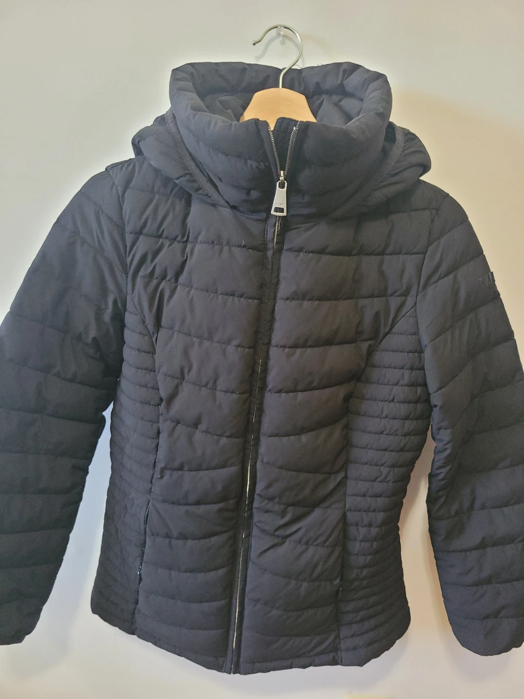 DKNY Black Puffer Jacket with Hood - photo 2