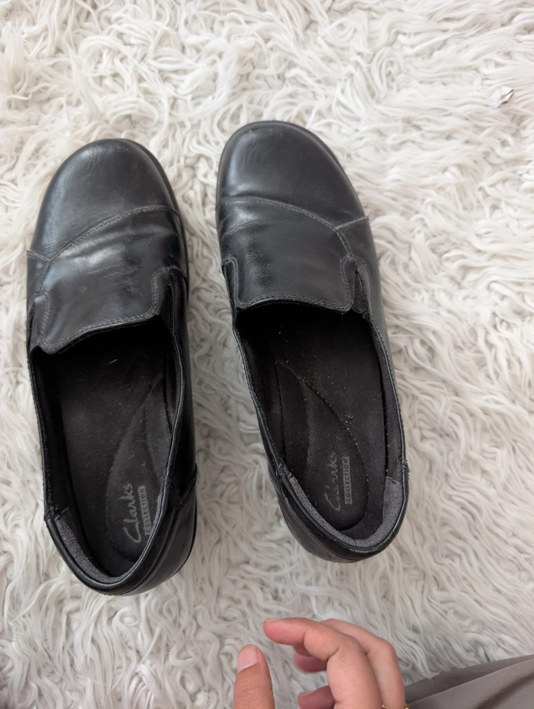 Clarks Collection Black Leather Slip-On Shoes - photo 3