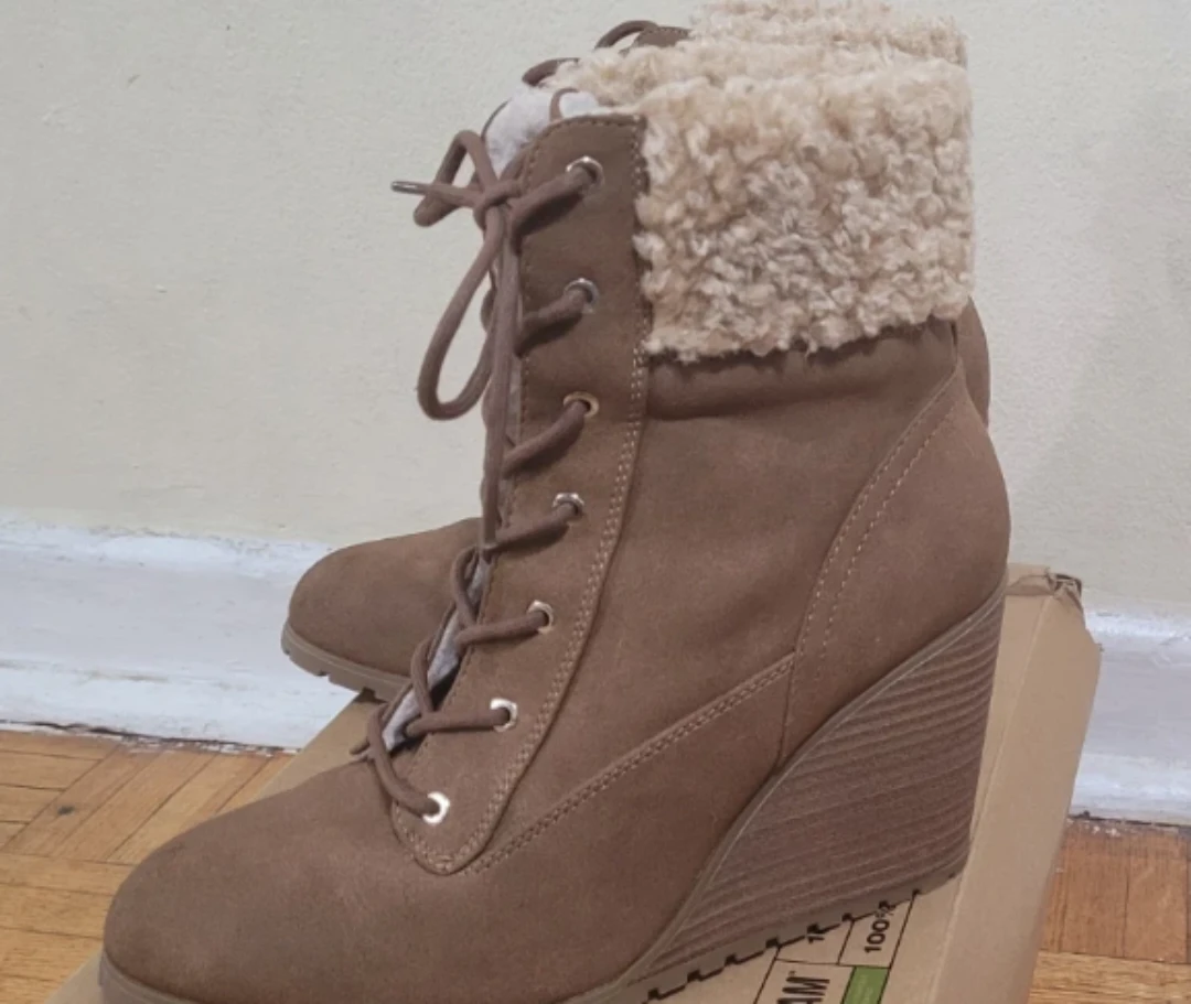 Call It Spring Tan Wedge Ankle Boots - photo 2
