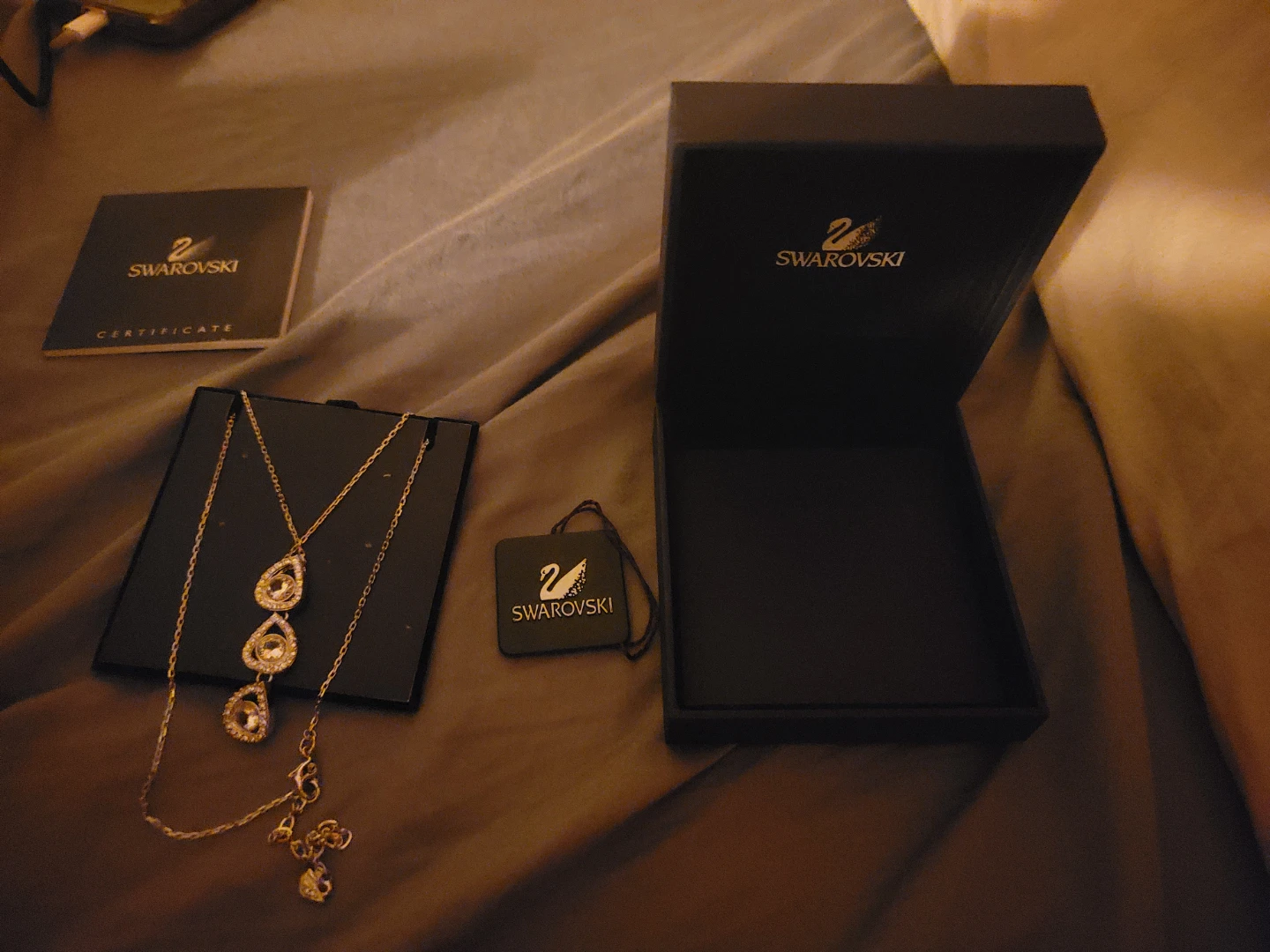 Swarovski Necklace with Box and Certificate
