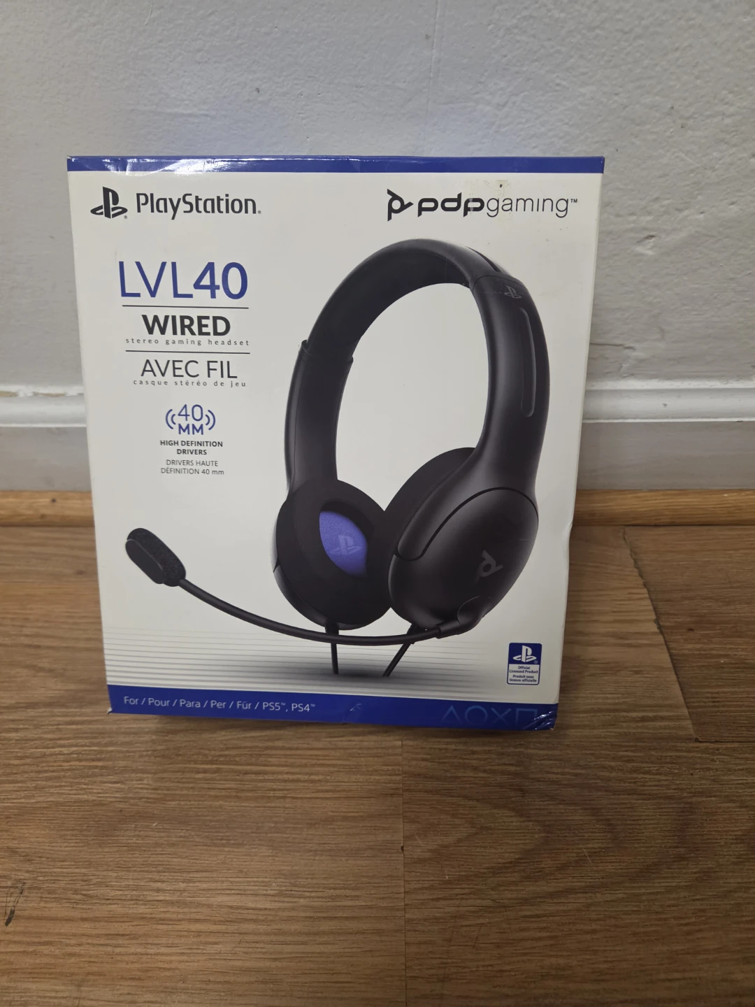 PDP Gaming LVL40 Wired Stereo Gaming Headset for PS5/PS4