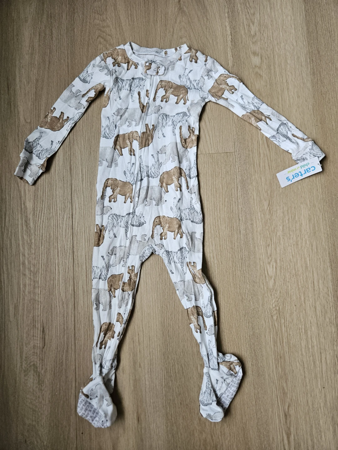Carter's Child of Mine Baby Sleepsuit 2T Animal Print 🌱