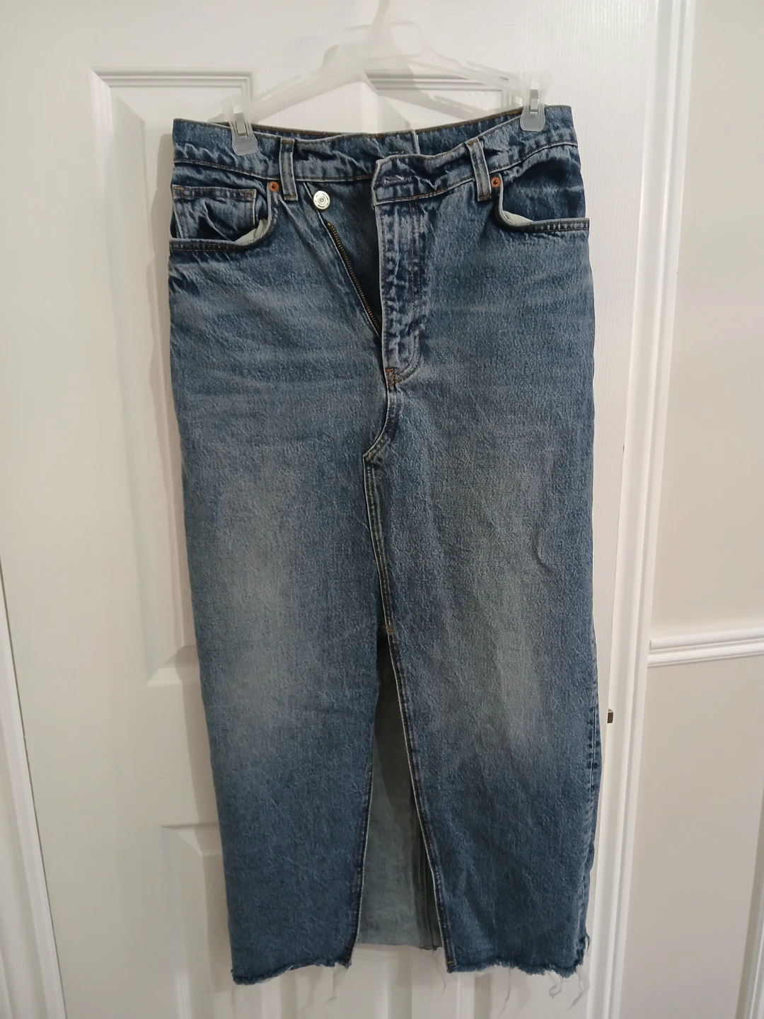 Reformation Denim Maxi Skirt Size 26 - photo 3
