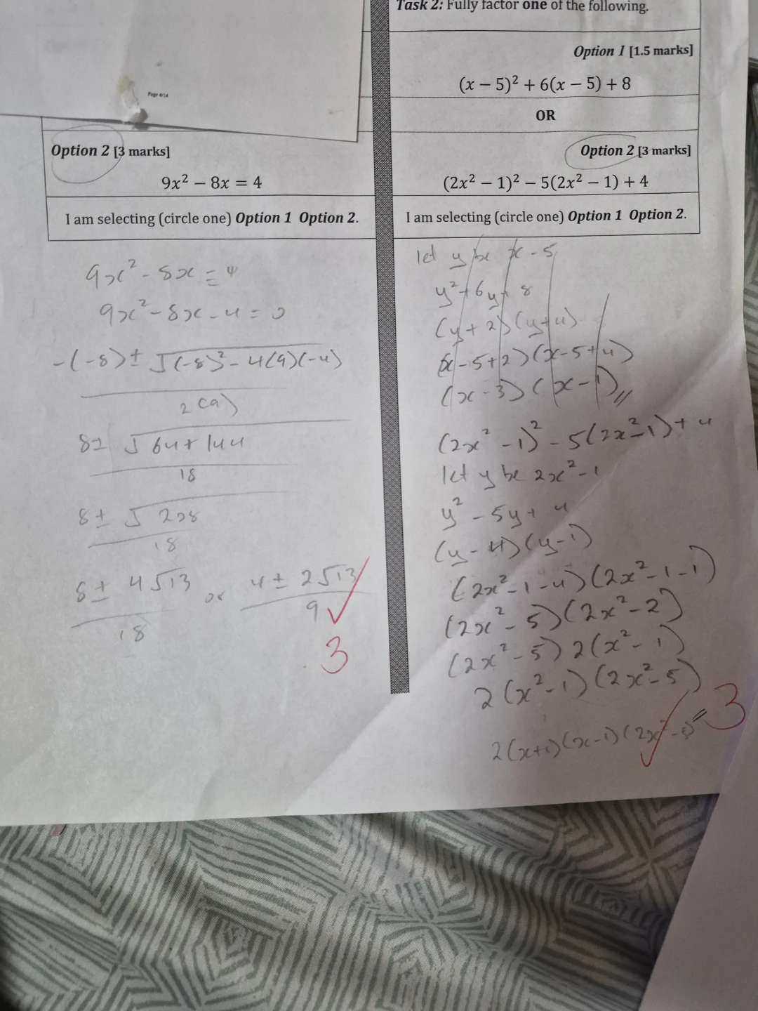 Math 20-1/ AP, test with correction - photo 5