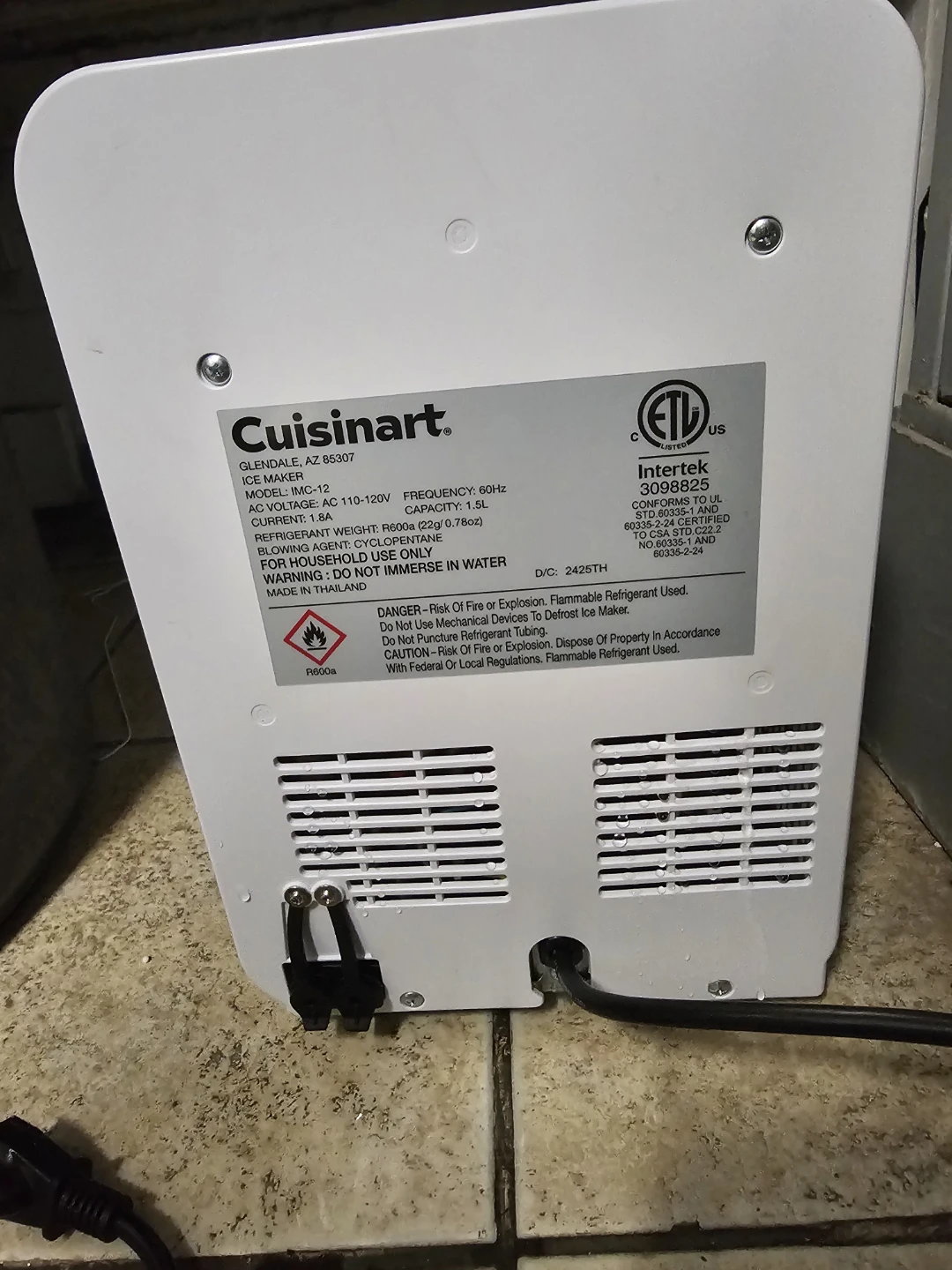 Cuisinart IMC-12 Portable Countertop Ice Maker - photo 2
