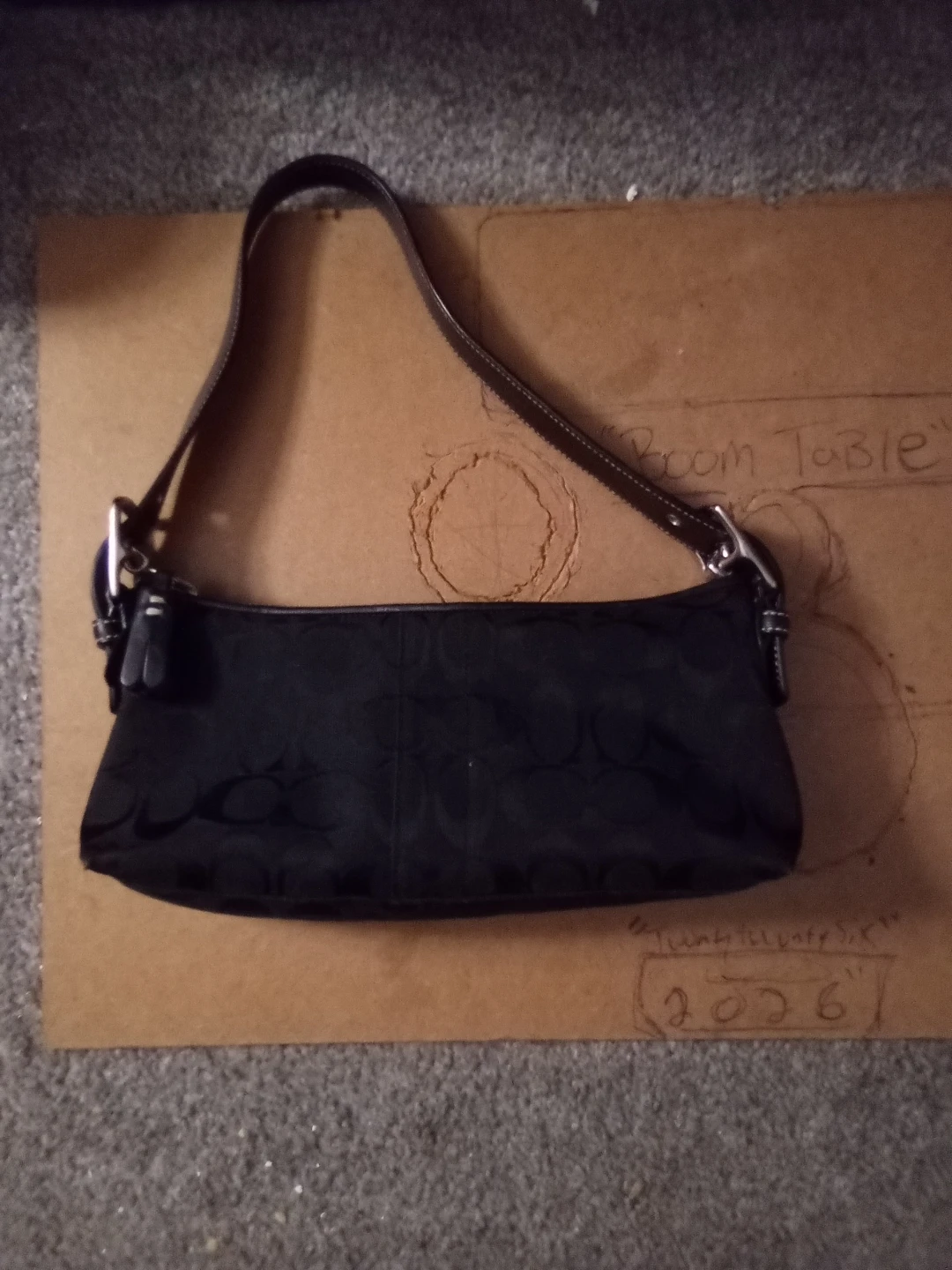 Coach Black Monogram Shoulder Bag - photo 2