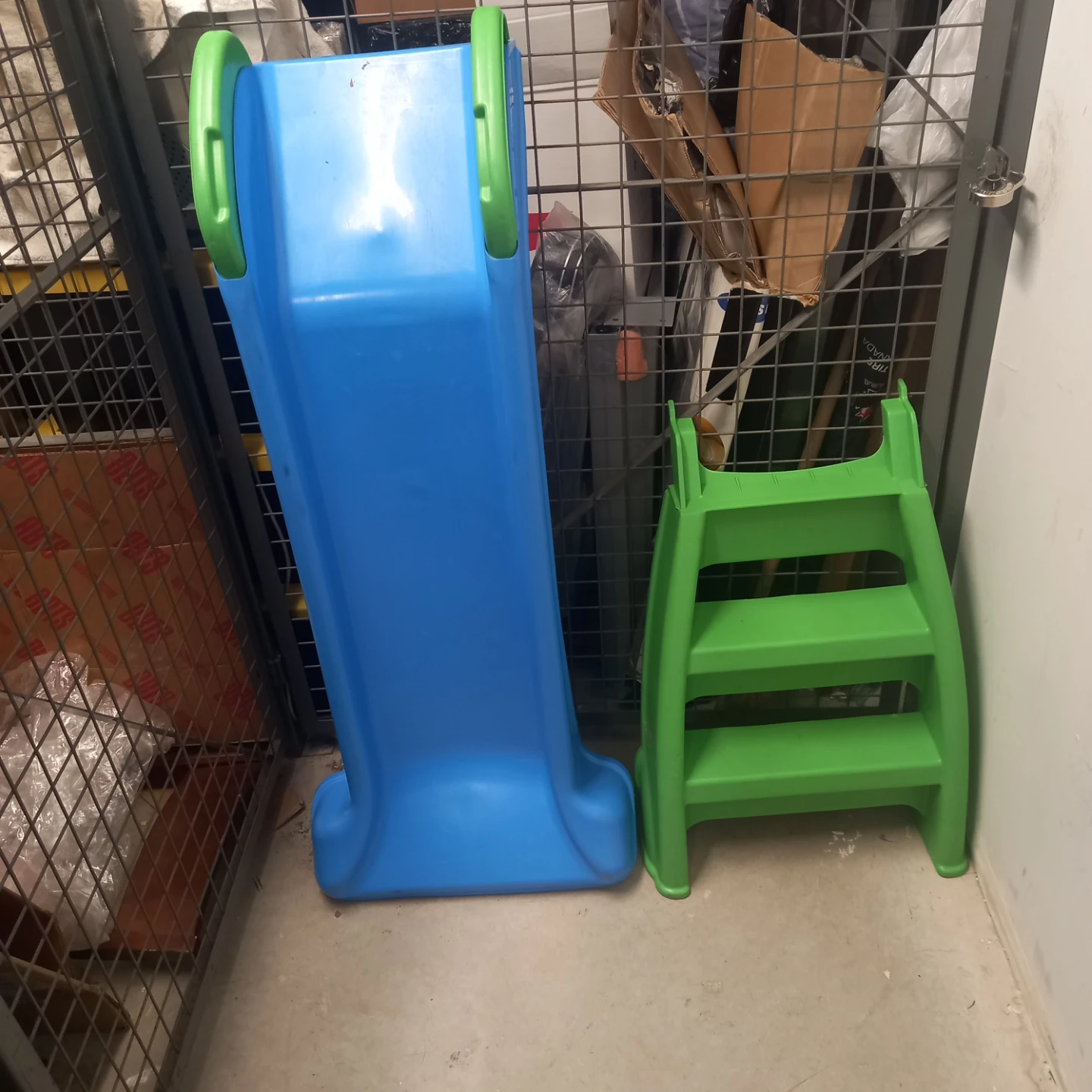 Blue and Green Plastic Toddler Slide - photo 4