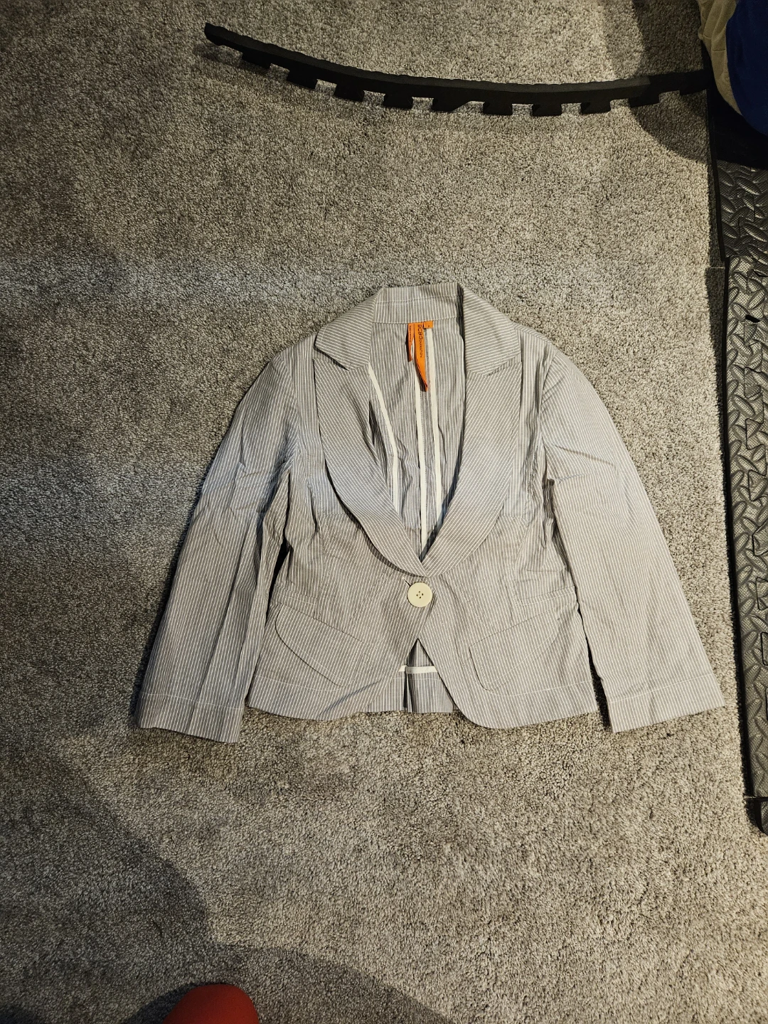 White Stripe Blazer