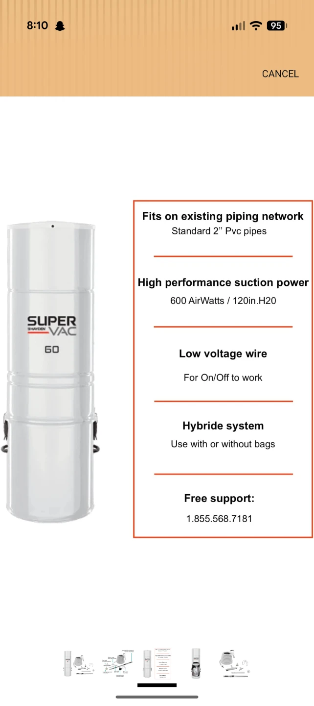 Generic Super Vac 60 Central Vacuum System - photo 3