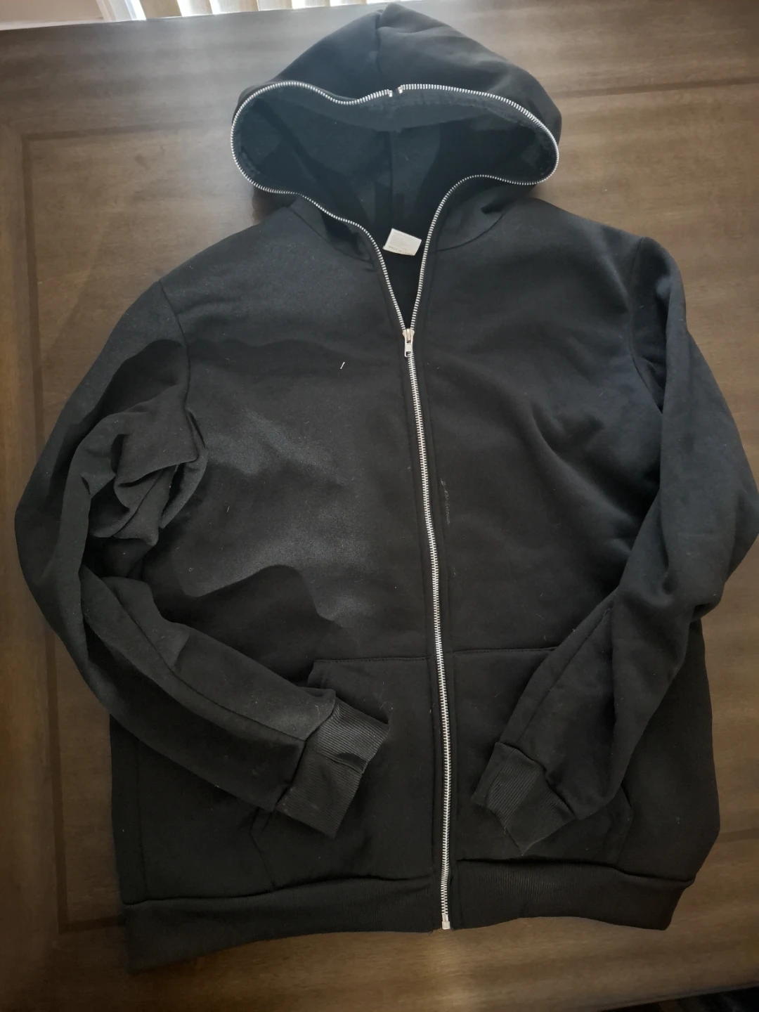 Black Zip-Up Hoodie