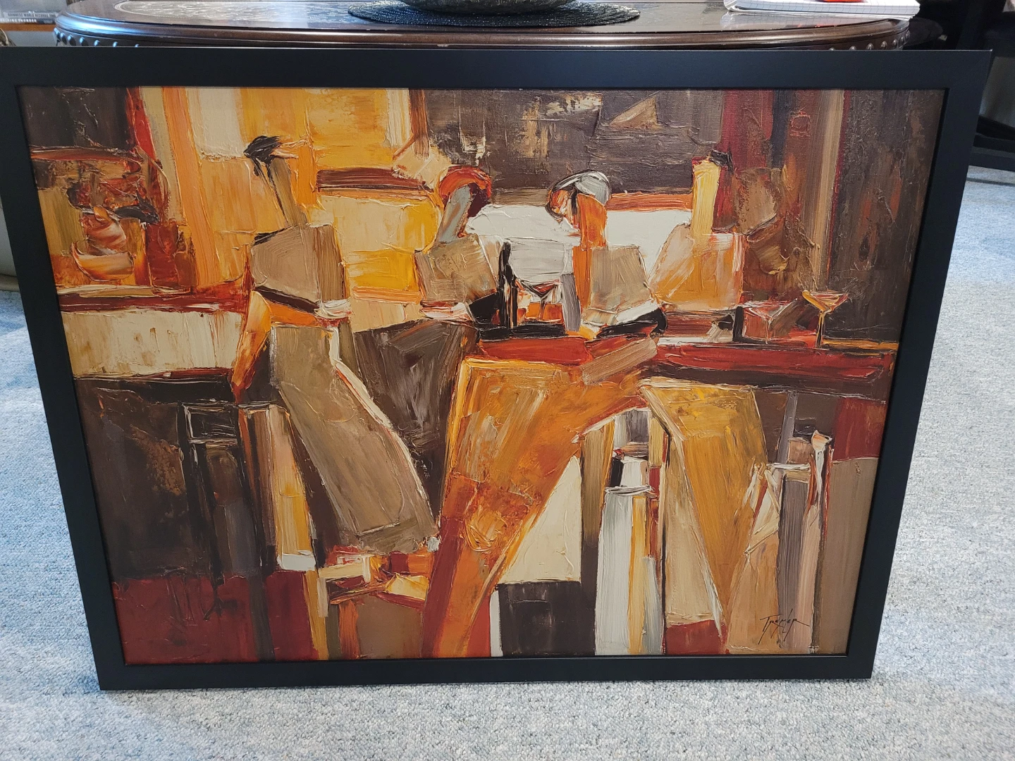 Ikea Large Abstract Reproduction On Canvas - By Yuri Tremler