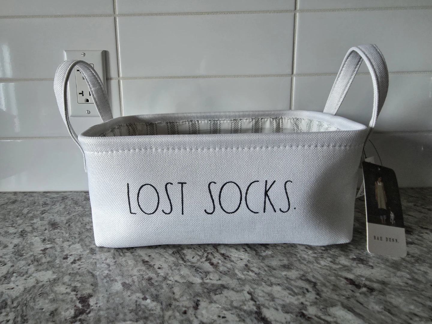 Lost Socks Canvas Basket - photo 2