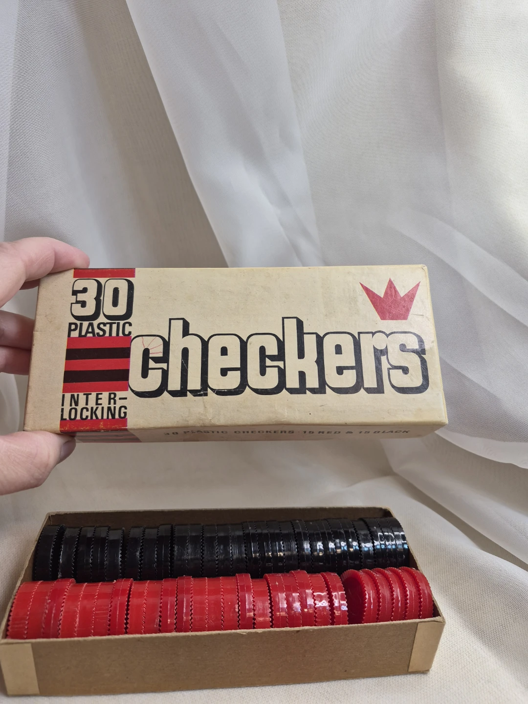 Lot of 54 Vintage Plastic Checker Pieces - photo 4