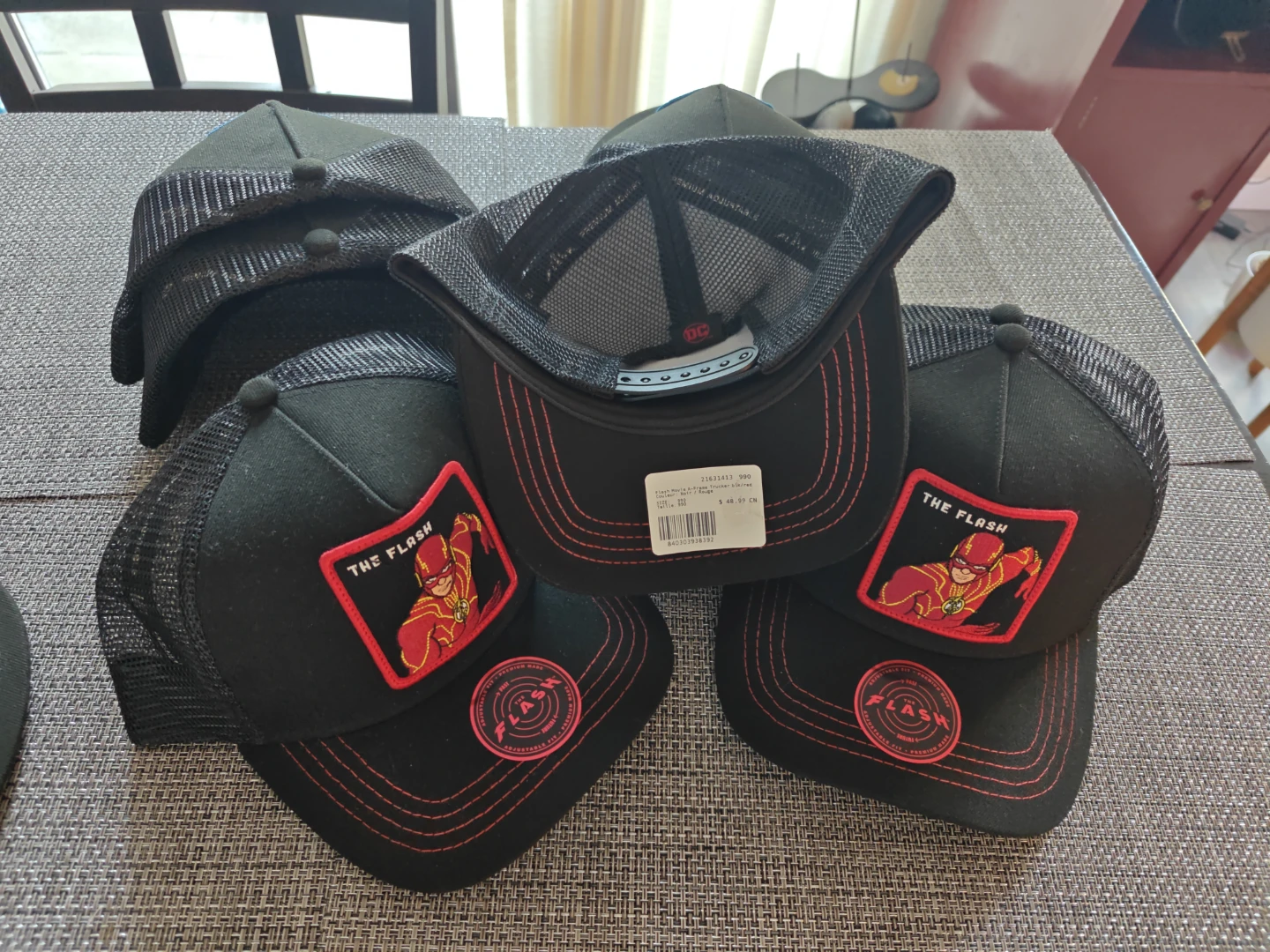 The Flash Trucker Hats - Black and Red - photo 5