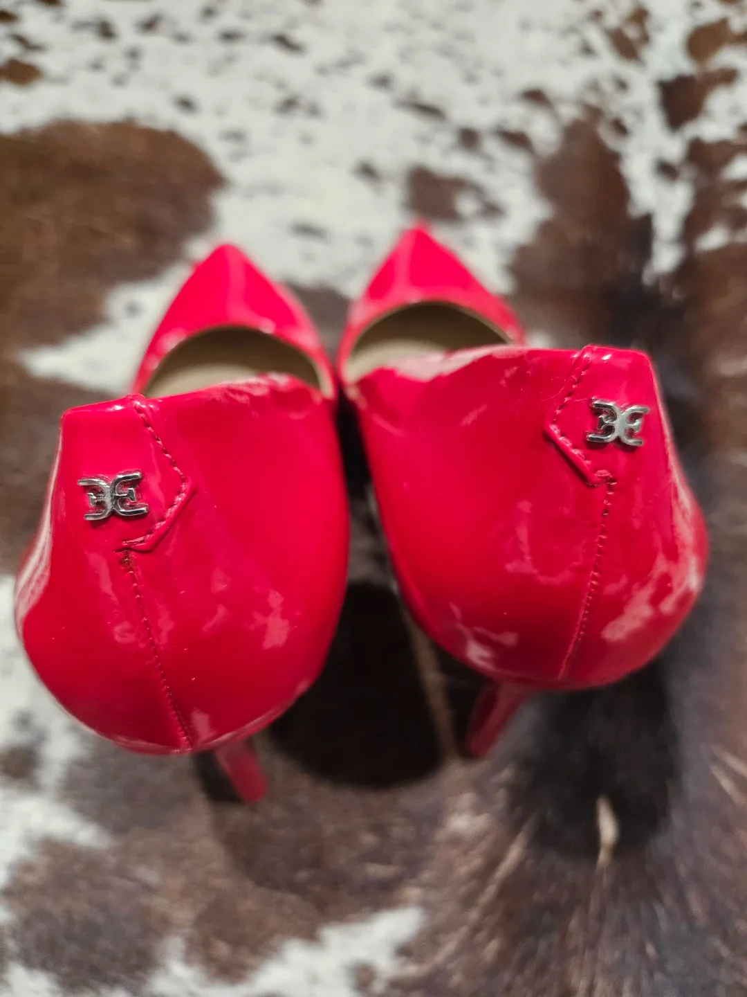 Sam Edelman Red Patent Leather Stiletto Heels - photo 3