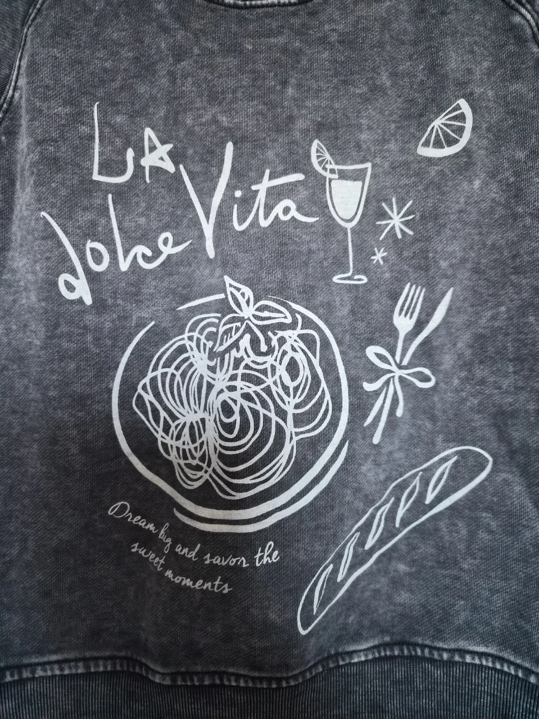 VINYL black "La Dolce Vita" graphic t-shirt - photo 3