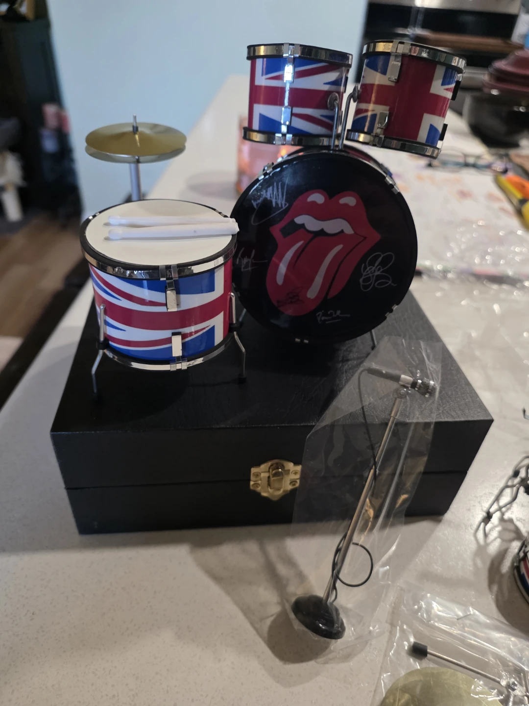 The Rolling Stones Mini Drum Kit Replica