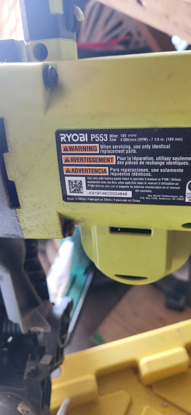 Ryobi P553 18V Miter Saw 7 1/4" - photo 4