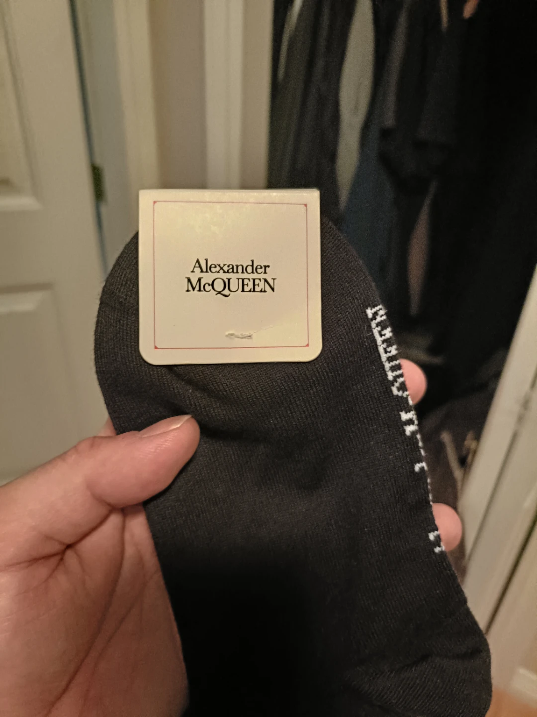 Alexander McQueen Black Socks Size M