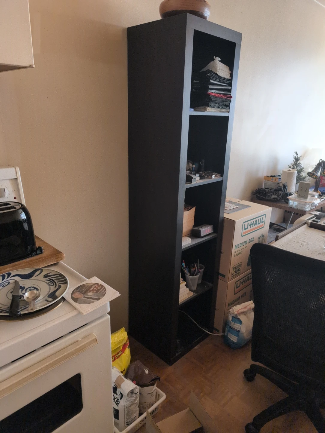Black Tall Bookshelf - photo 2