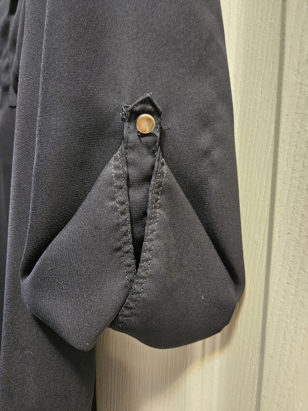 Black 100% Polyester Blouse - photo 2