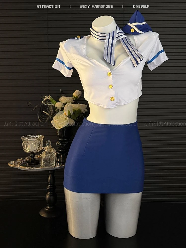 Women's Flight Attendant Costume Set - photo 2