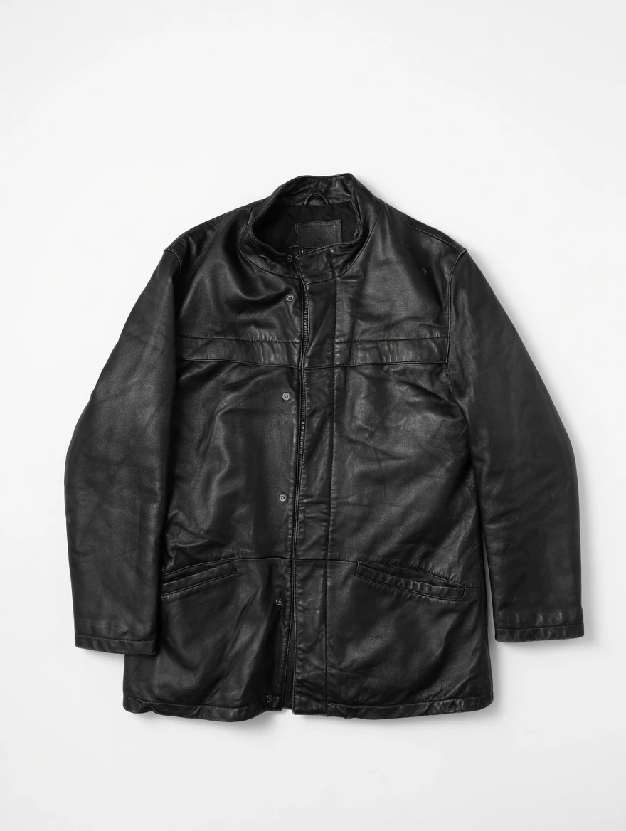 Leather Jacket Charriol Brand Size M - photo 2