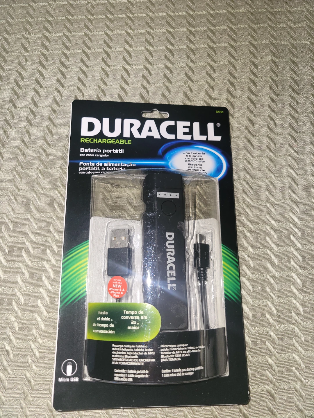 Duracell Rechargeable Portable Power Bank 2600mAh - photo 2