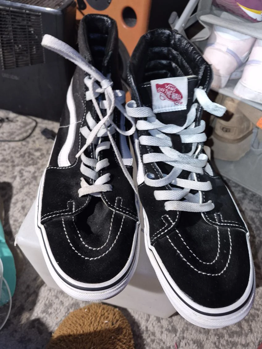 Vans Sk8-Hi Black Suede High-Top Sneakers
