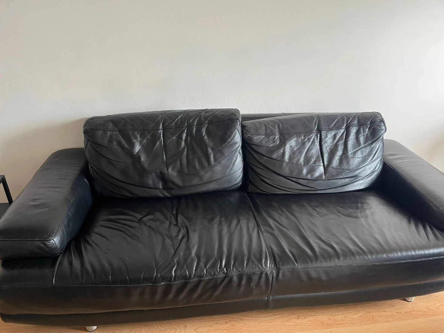 Black Leather Sofa