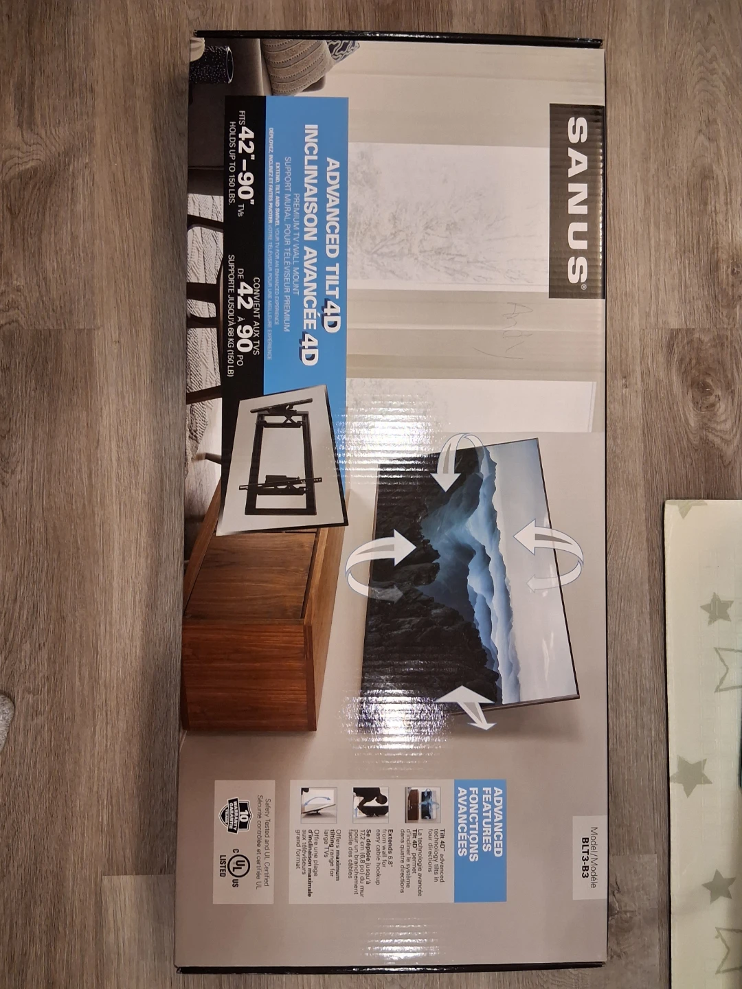 Sanus Advanced Tilt 4D TV Wall Mount for 42"-90" TVs