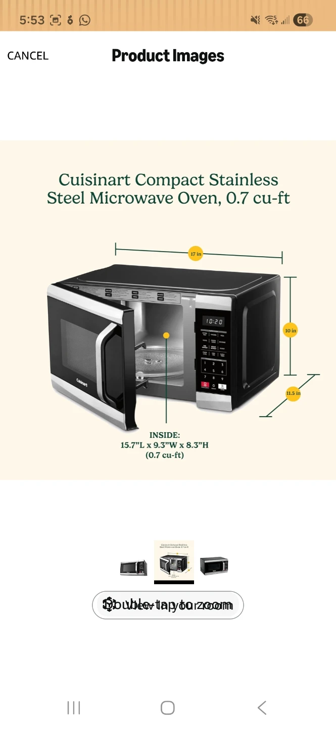 Cuisinart CMW-70 Microwave Oven - photo 5
