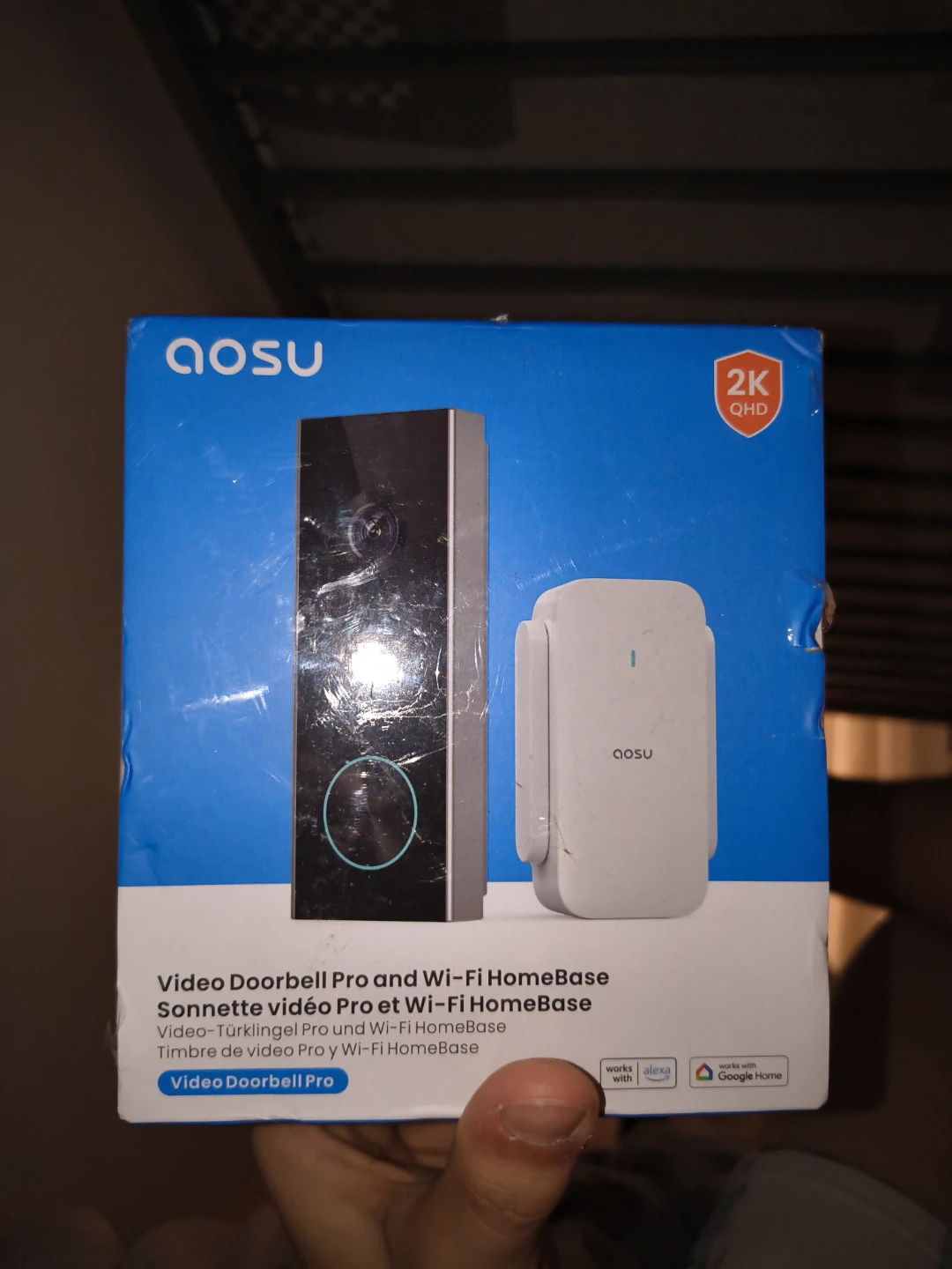 Aosu Video Doorbell Pro and Wi-Fi HomeBase 2K QHD