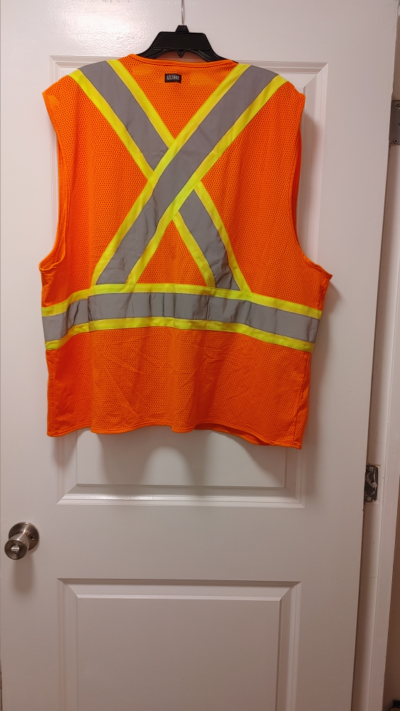 Fluorescent Orange Safety Vest - photo 2