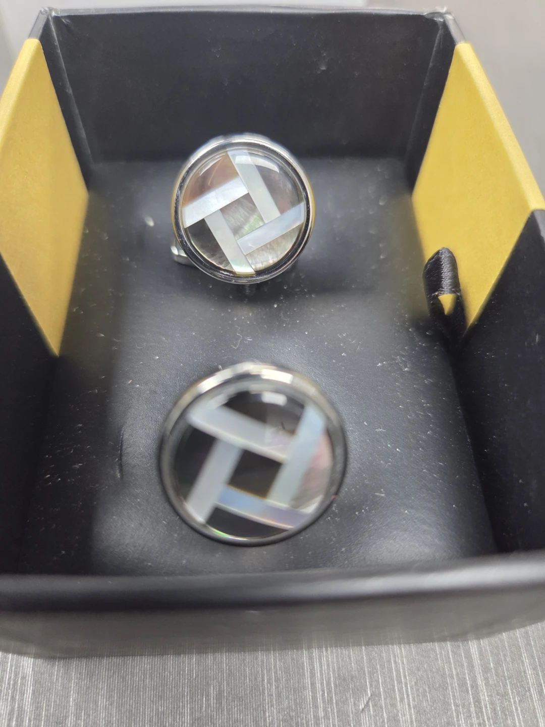 Goccia d'Oro Cufflinks Mother of Pearl Inlay - photo 2