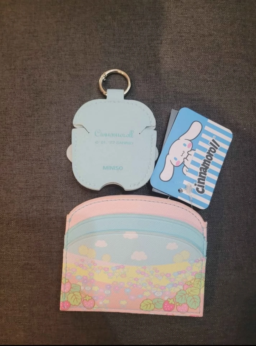 Sanrio Cinnamoroll Card Holder & Keychain Pouch Set - photo 2
