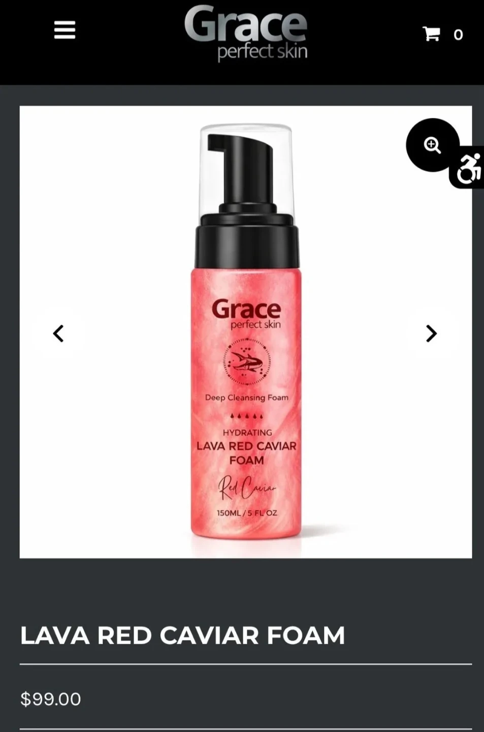 Grace Perfect Skin Hydrating Lava Red Caviar Deep Cleansing Foam - photo 3